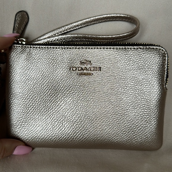 Coach Metallic Wristlet - Picture 2 of 6